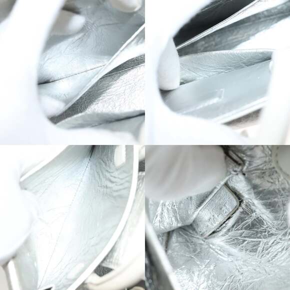 DIOR Ever Mini Hand Bag Leather Silver - Picture 12 of 13